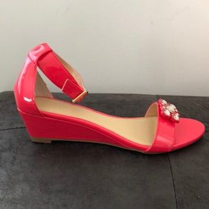 NWT- Coral wedge Sandals